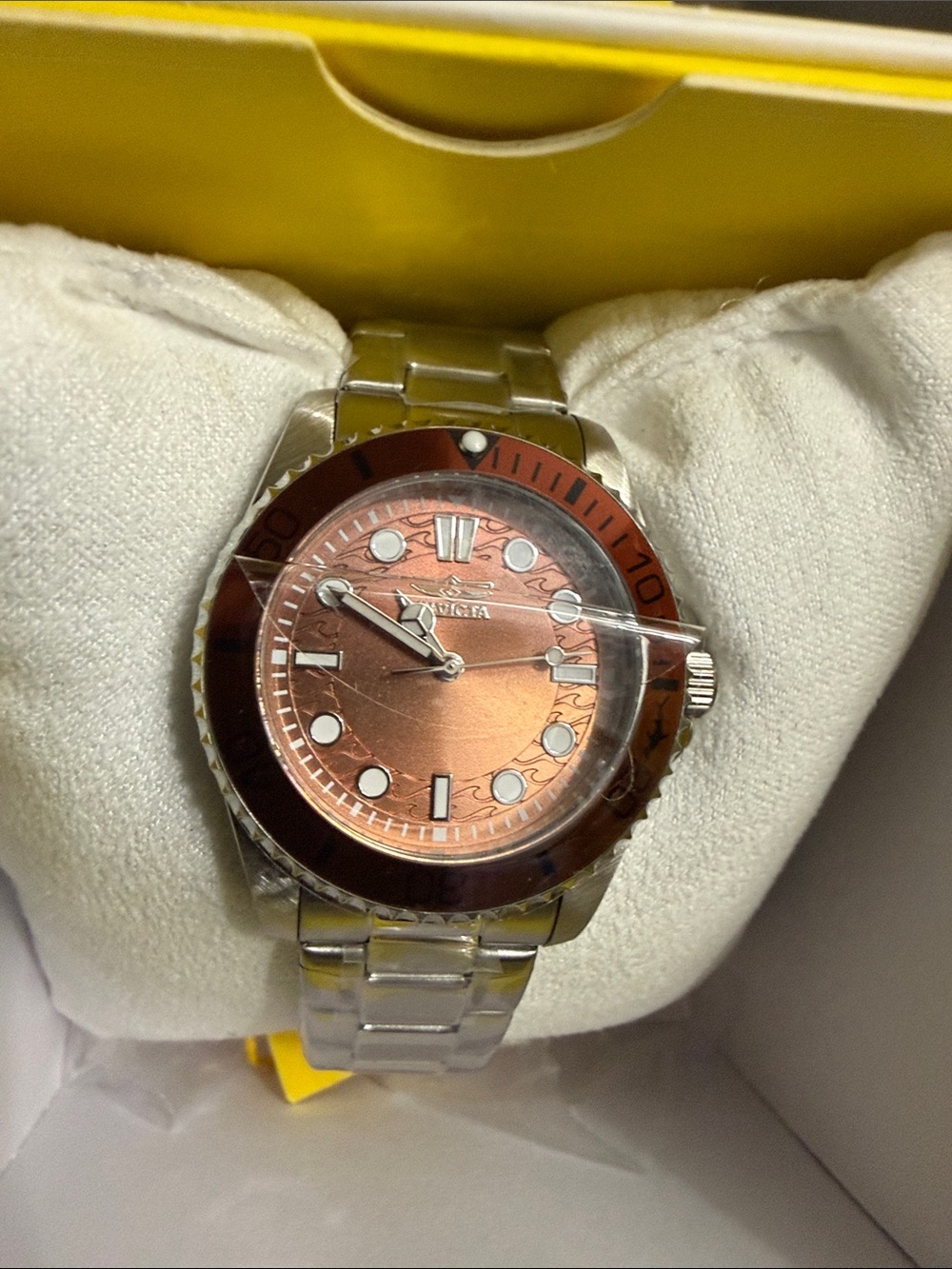 Invicta ladies pro diver brown tone